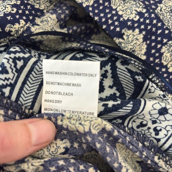 NWT Solitaire Boho Pull-On Beach Pants in Blue - Size S - Picture 7 of 7